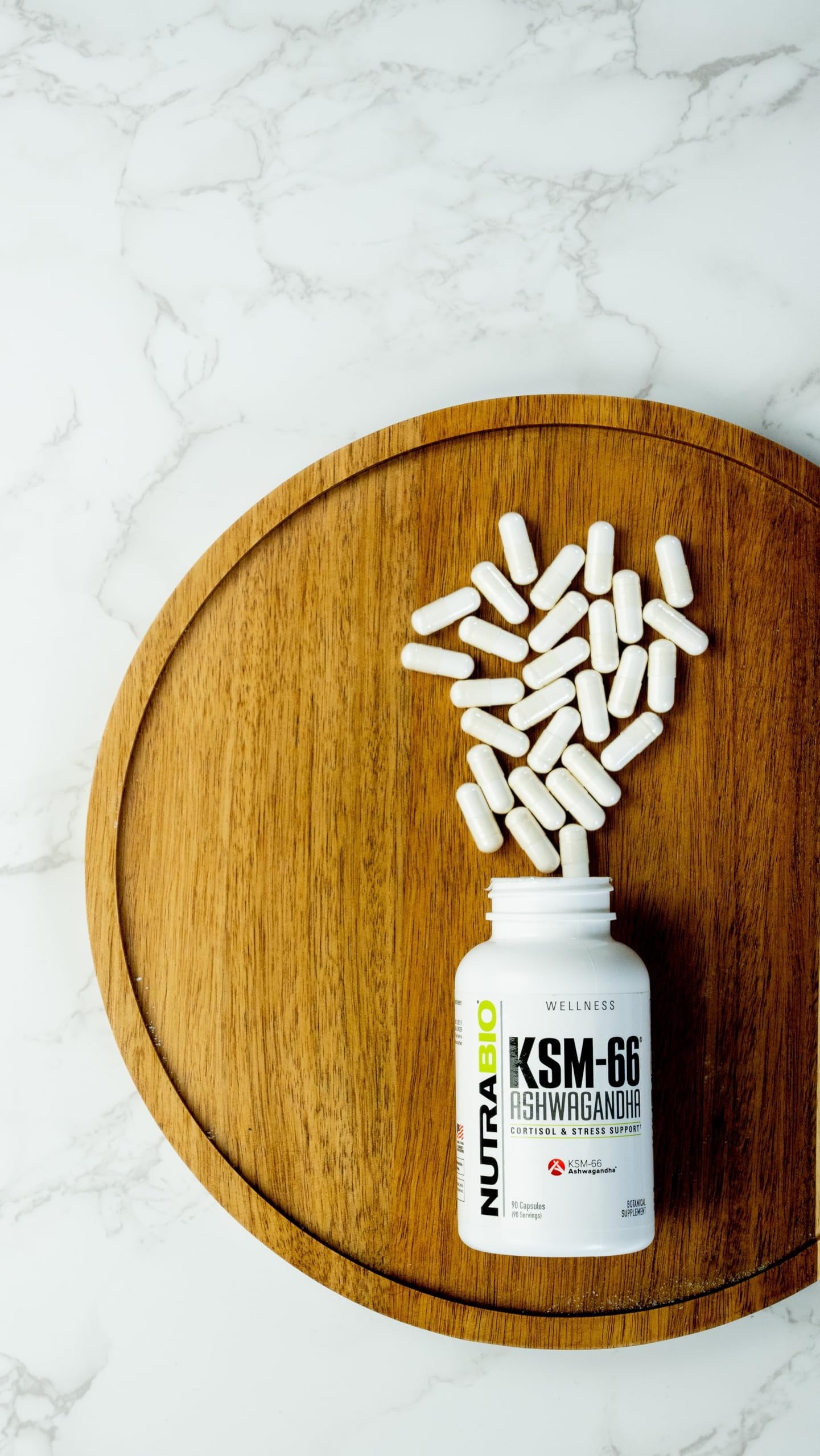 Ashwagandha KSM-66 Herbal Supplement for Better Overall Well-Being- Ashwagandha Supplement- 600Mg - 90 Vegetable Capsules