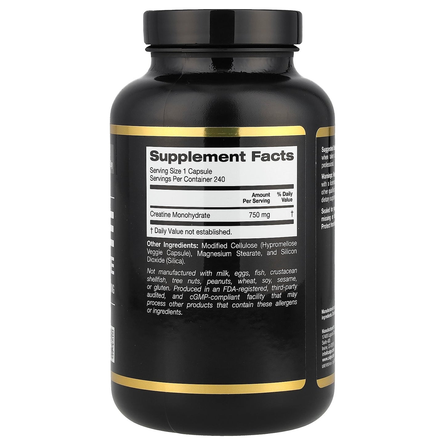 Sport, Creatine, 750 Mg, 240 Veggie Capsules