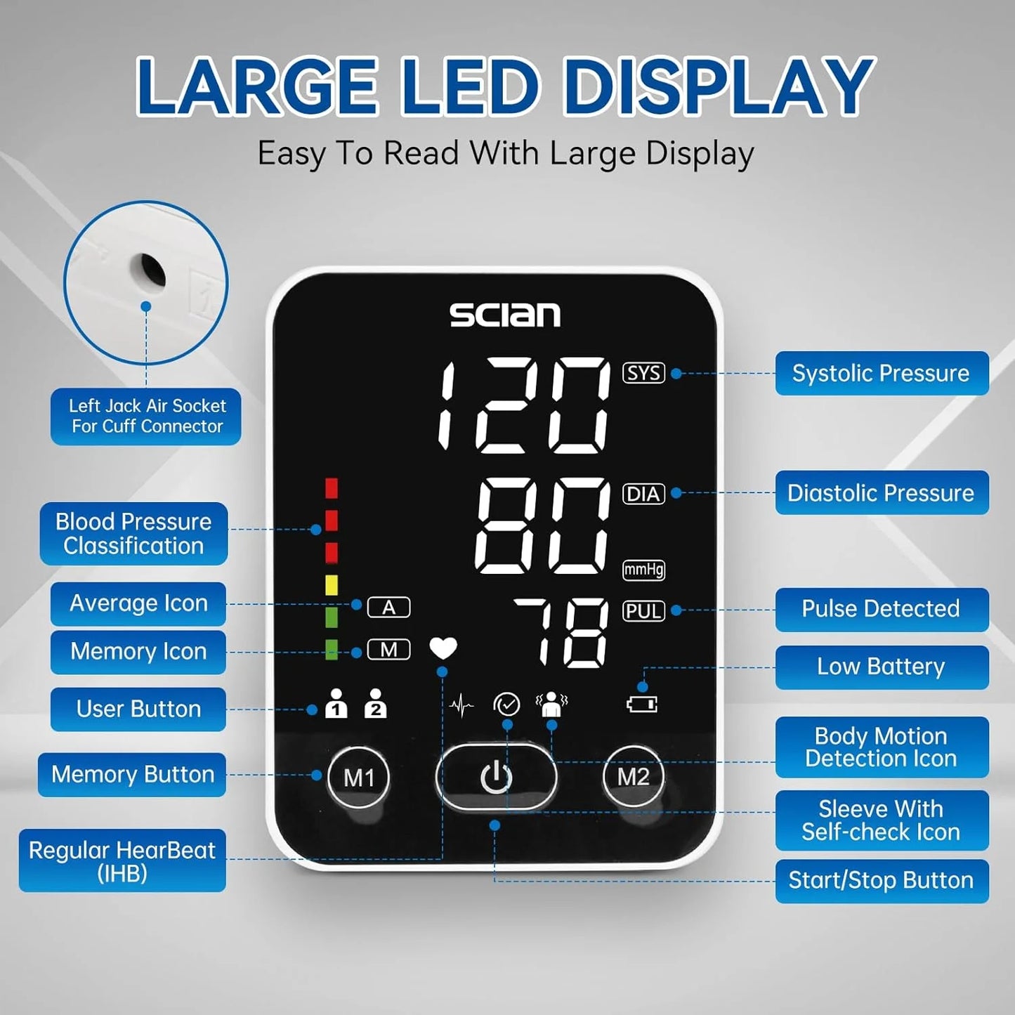 Automatic Arm Blood Pressure Monitor