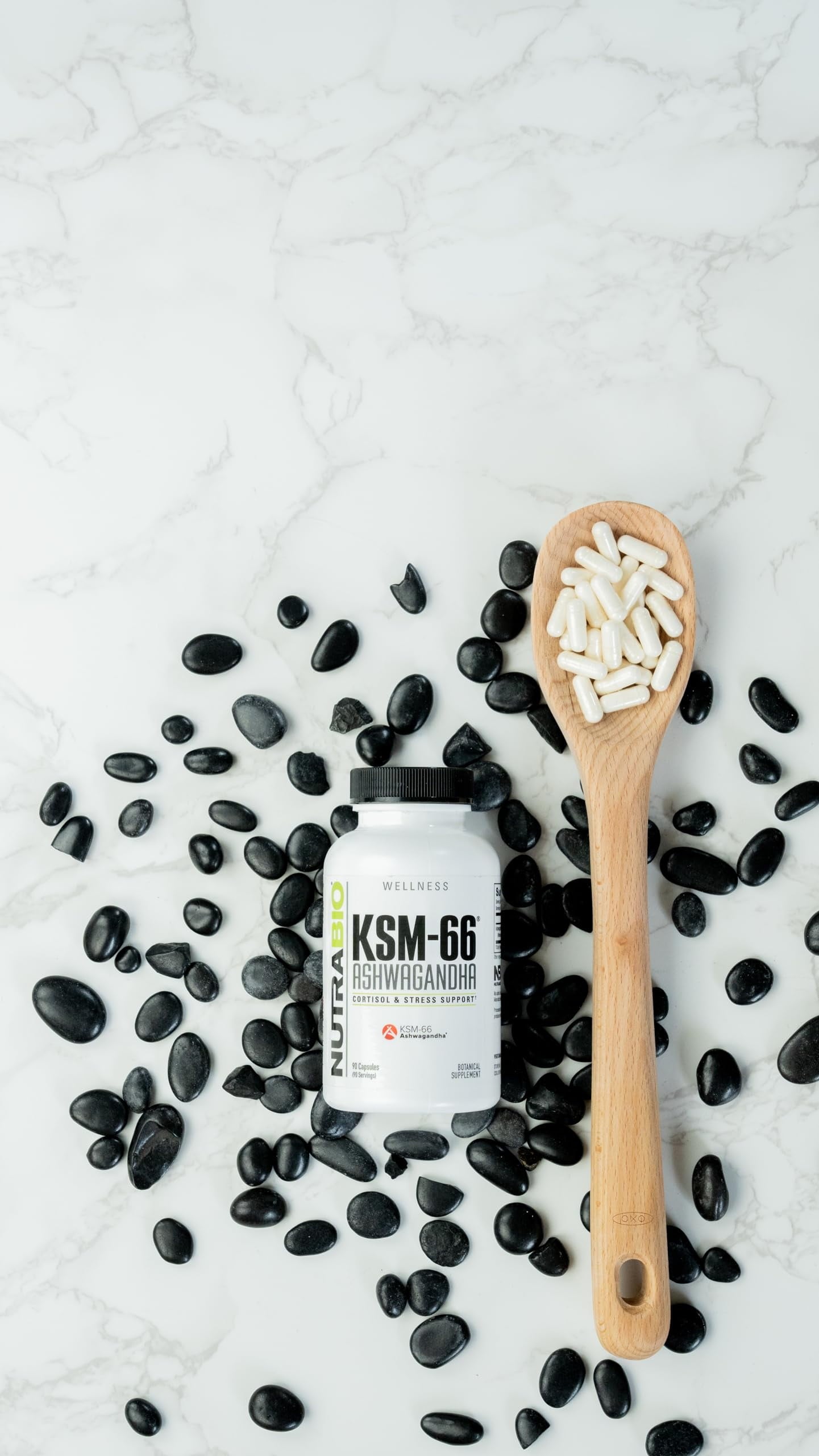 Ashwagandha KSM-66 Herbal Supplement for Better Overall Well-Being- Ashwagandha Supplement- 600Mg - 60 Vegetable Capsules