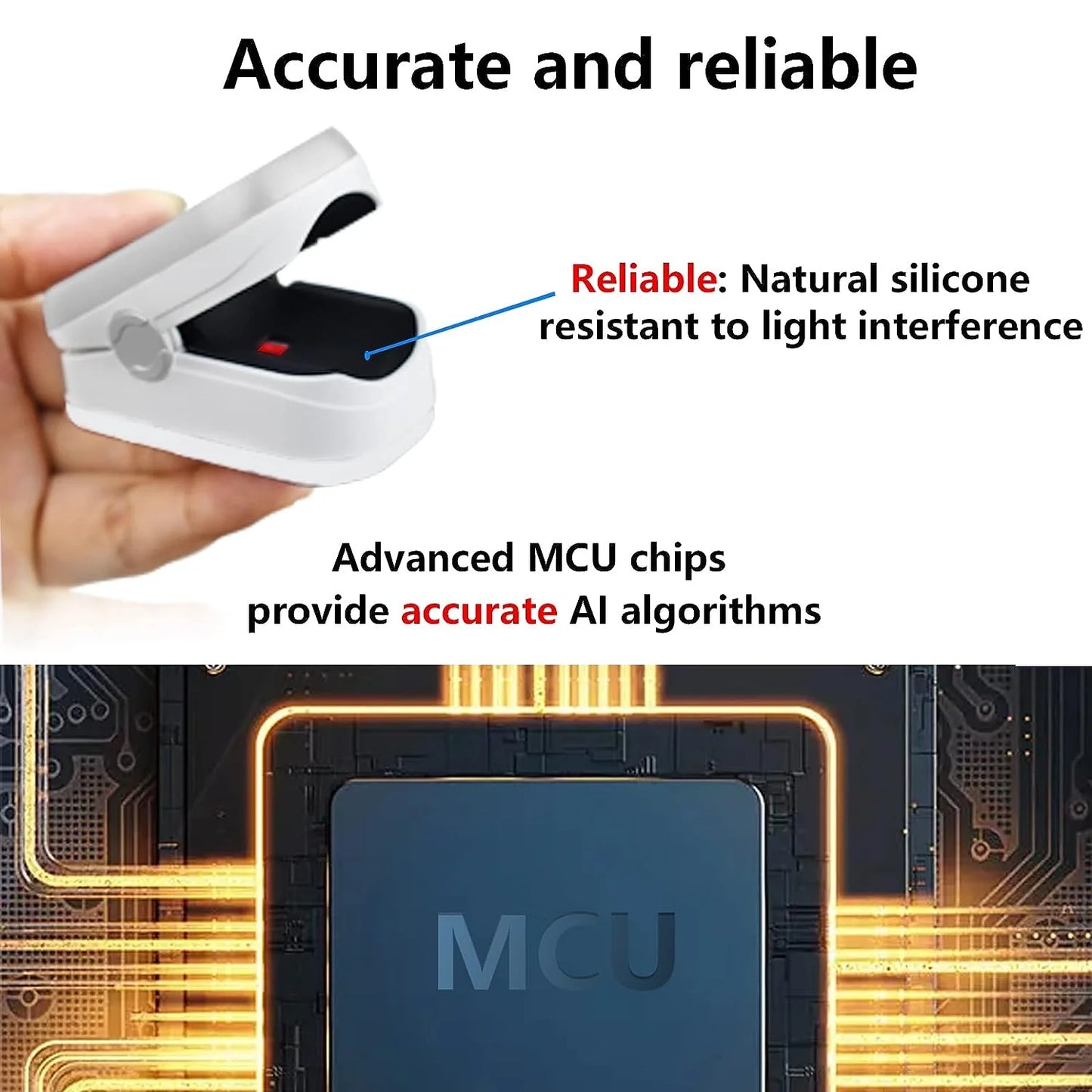 Kid'S Fingertip Pulse Oximeter Rechargeable Pulse Oximeter Monitor Blood Oxygen Saturation,Blue