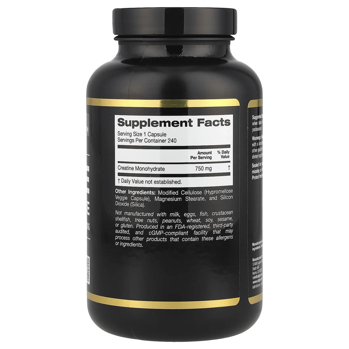 Sport, Creatine, 750 Mg, 240 Veggie Capsules