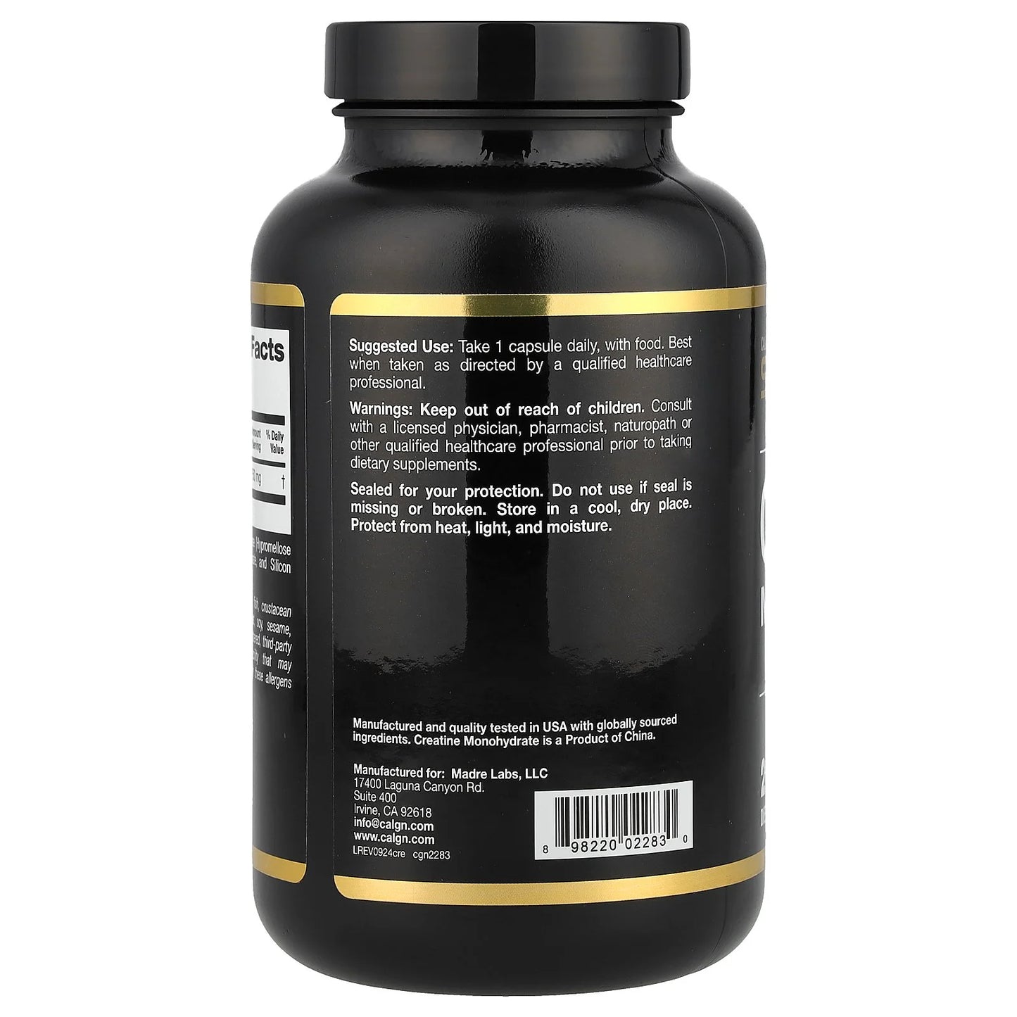 Sport, Creatine, 750 Mg, 240 Veggie Capsules
