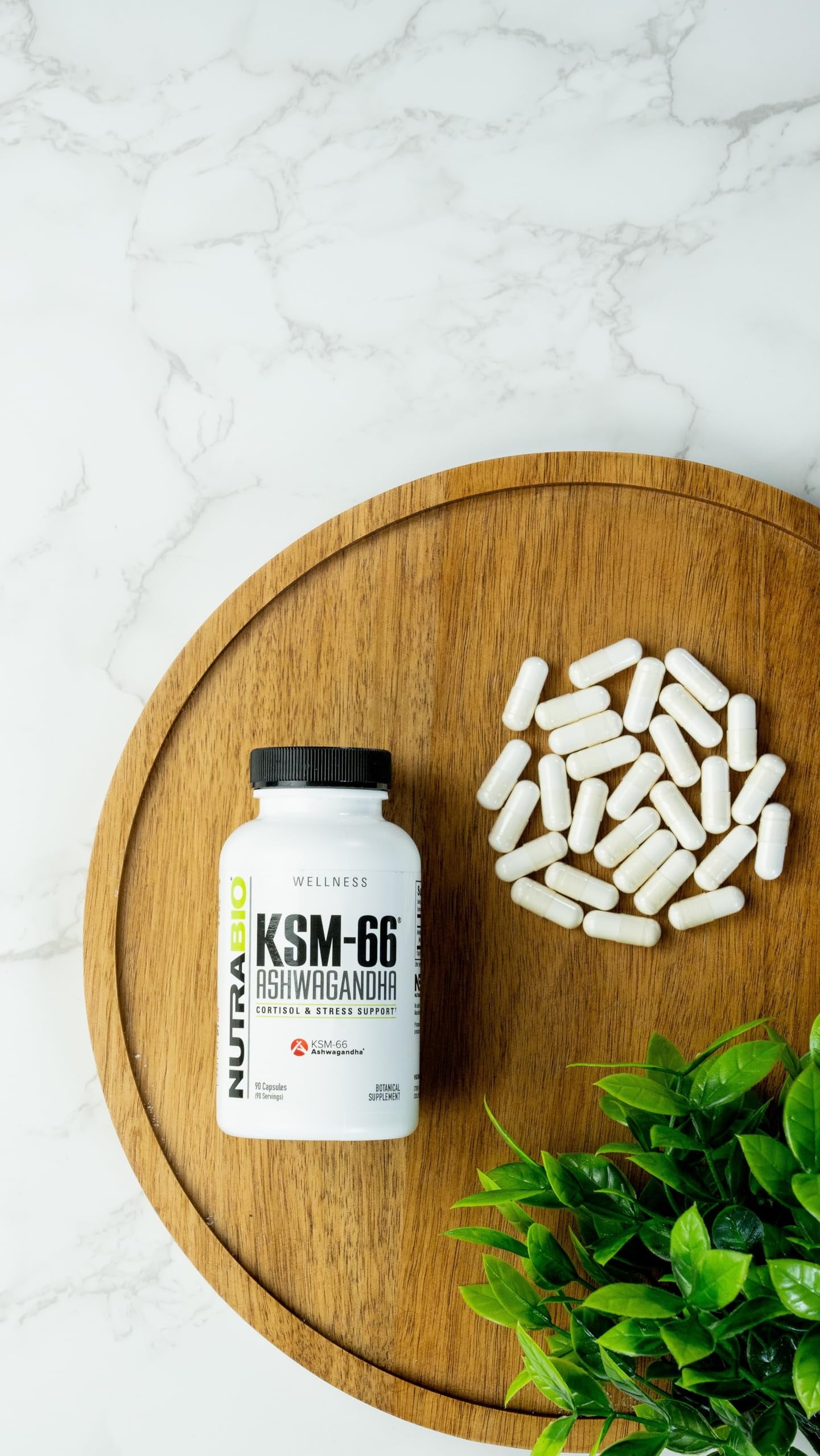 Ashwagandha KSM-66 Herbal Supplement for Better Overall Well-Being- Ashwagandha Supplement- 600Mg - 90 Vegetable Capsules