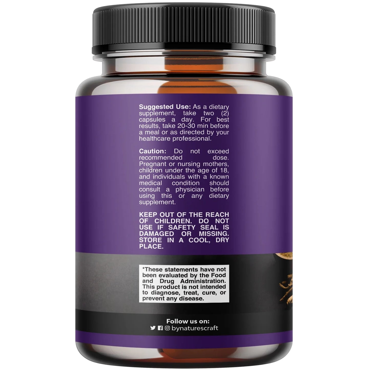 Best Ashwagandha Root Powder 1300 Mg per Serving Capsules - Relaxation Supplement