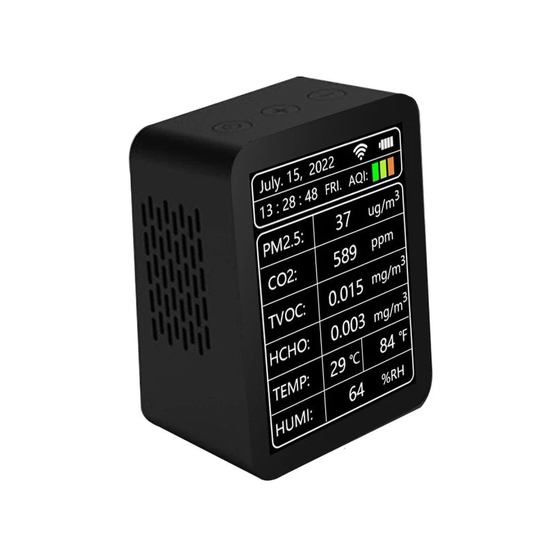 Multifunctional Air Quality Detector PM2.5 Odor VOC Formaldehyde Alarm Clock Calendar WIFI AIR Tools Air Monitor Air Detector