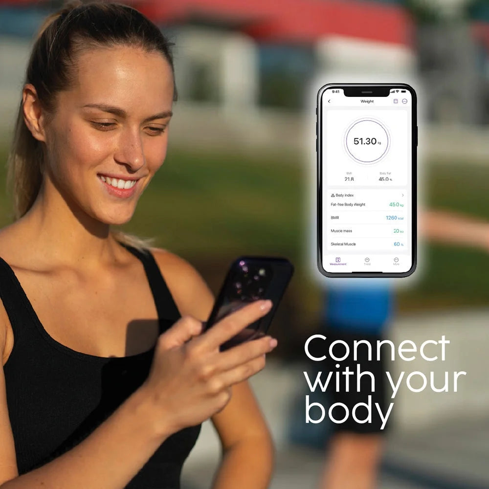Smart Scale - Wireless Weight Scale with Smartphone App Sync with Bluetooth