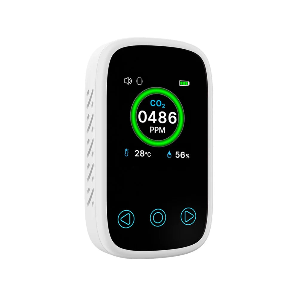 3 in 1 Digital Air Quality Detector NDIR Infrared Sensor Mini Air Quality Monitor for Home/Travel for Home Travel Camping RV Car
