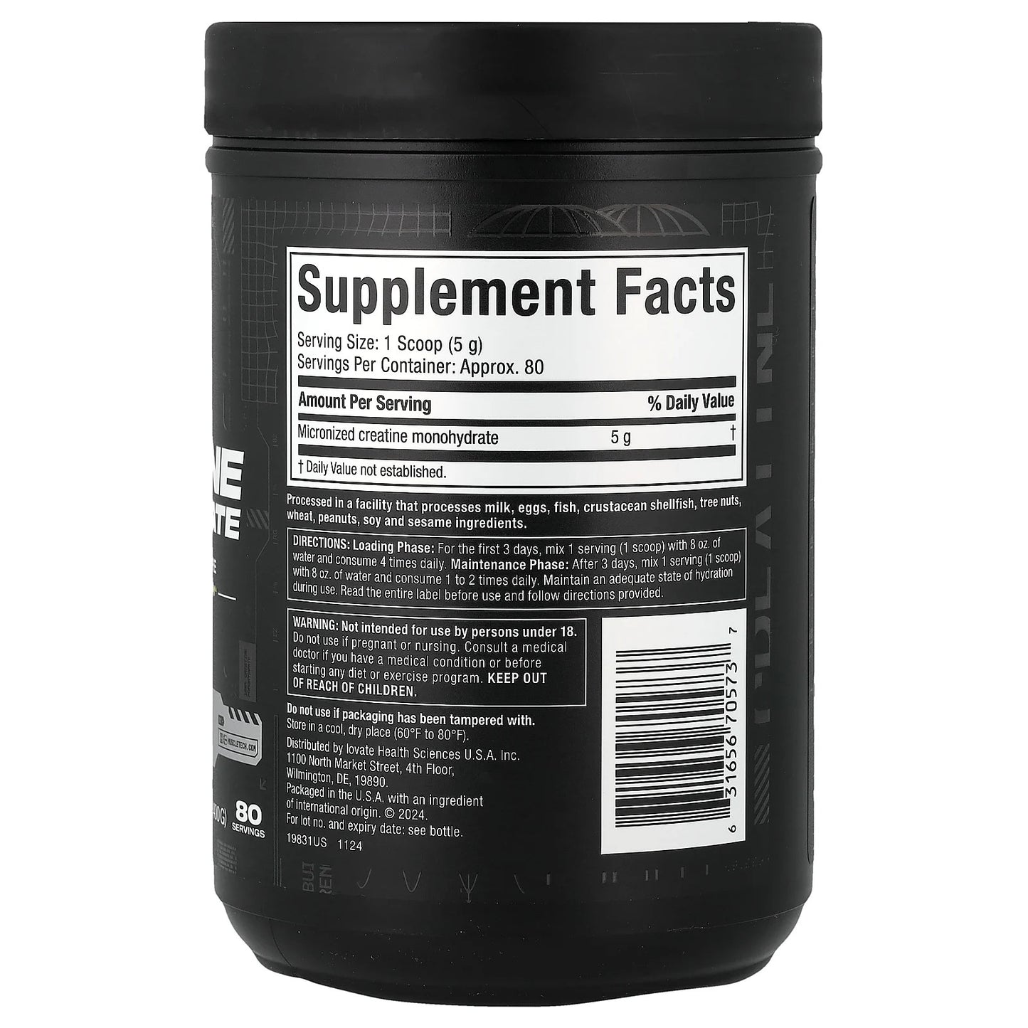 Muscletech, Essential Series, Platinum 100% Creatine, Unflavored, 14.11 Oz
