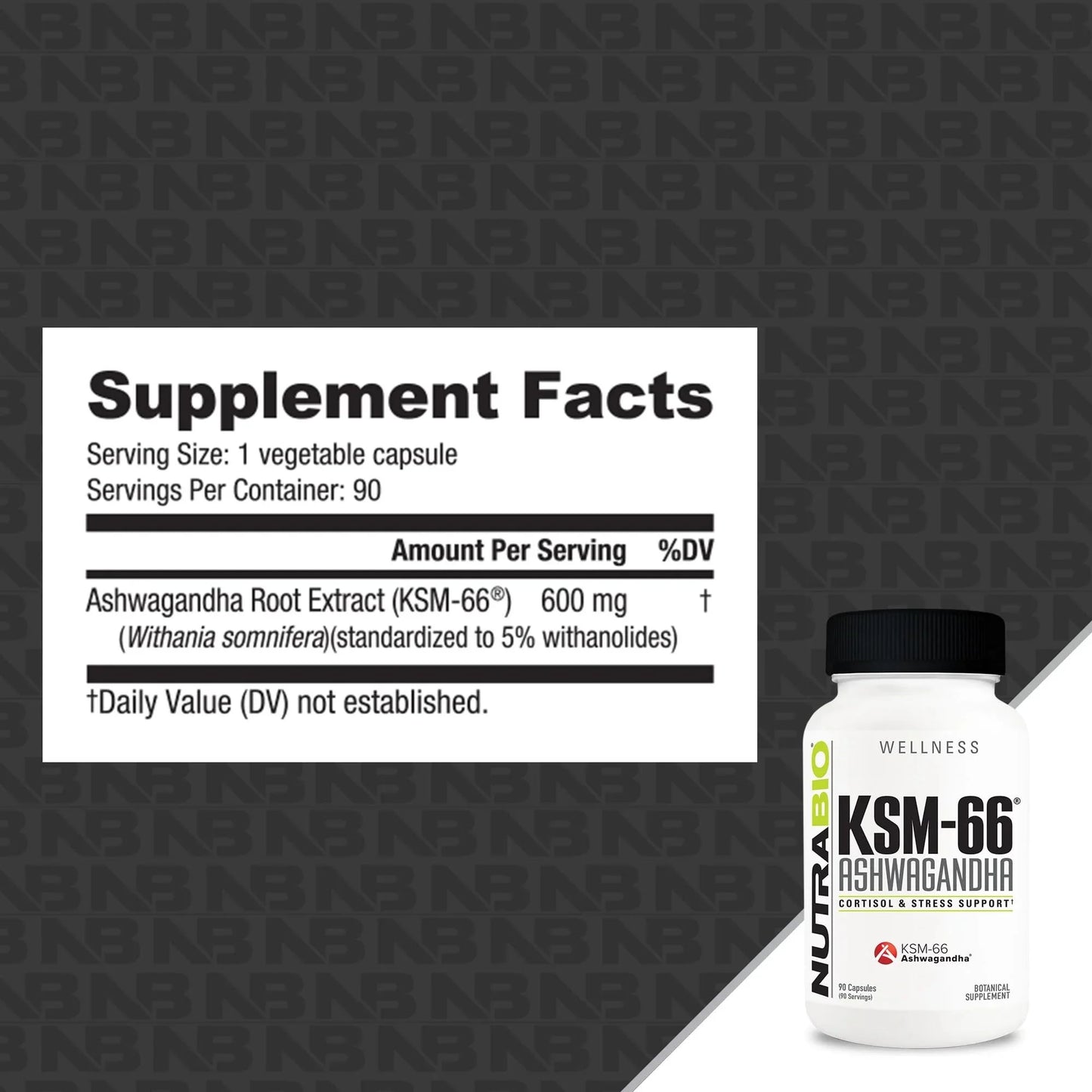 Ashwagandha KSM-66 Herbal Supplement for Better Overall Well-Being- Ashwagandha Supplement- 600Mg - 90 Vegetable Capsules