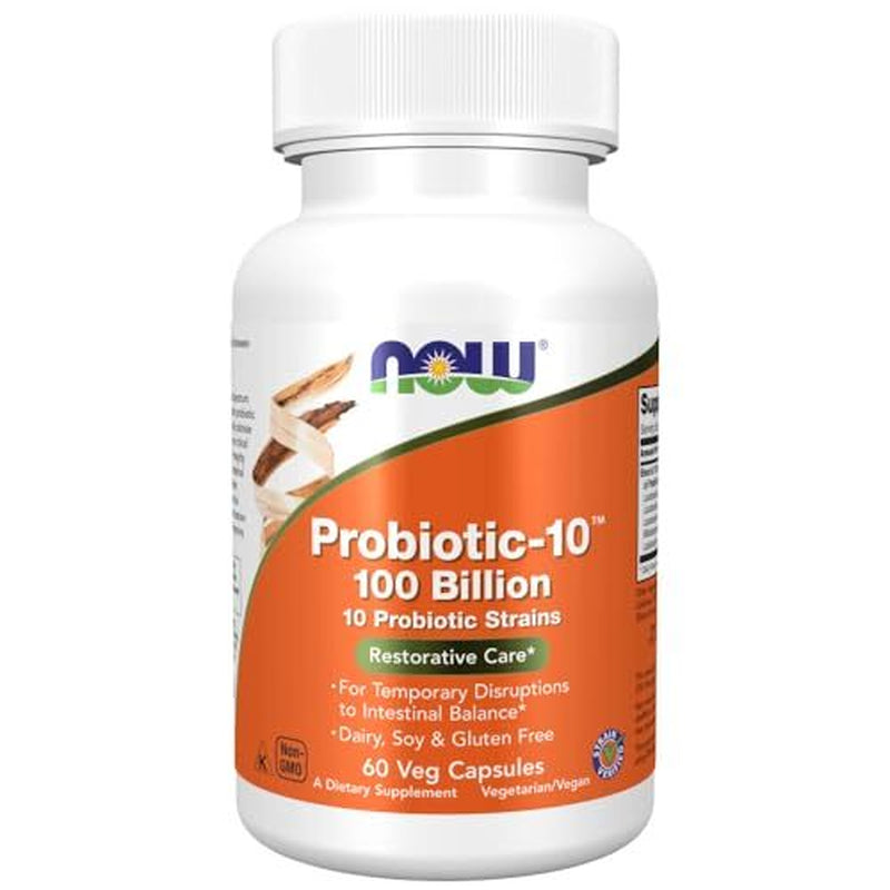NOW FOODS Probiotic-10 100 Billion 60 Veg Capsules