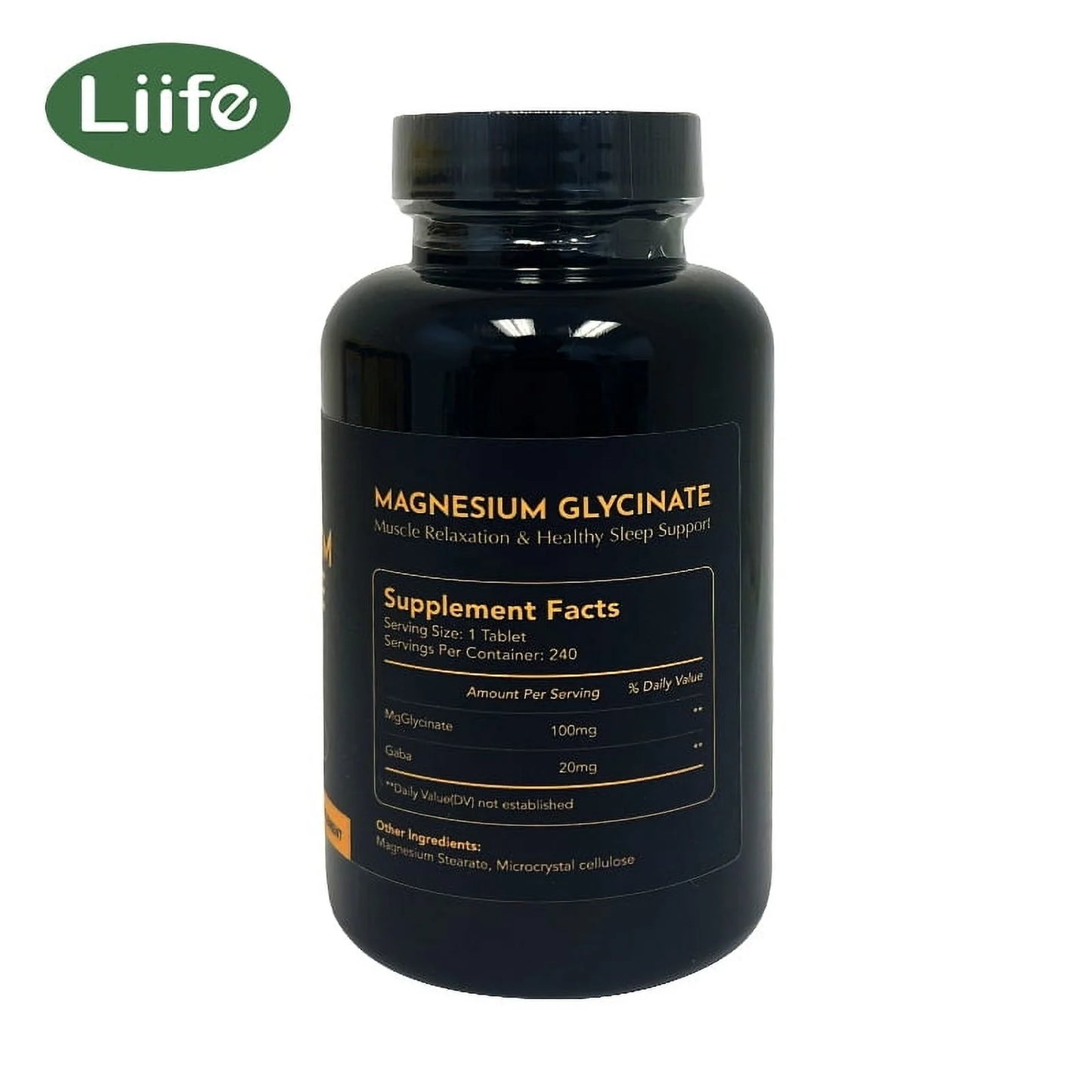 Magnesium Glycinate Tablets, 240 Magnesium Tablets, High Absorption Formula with Magnesium, Supports Relaxation & Brain Health, Muscle & Bone Health