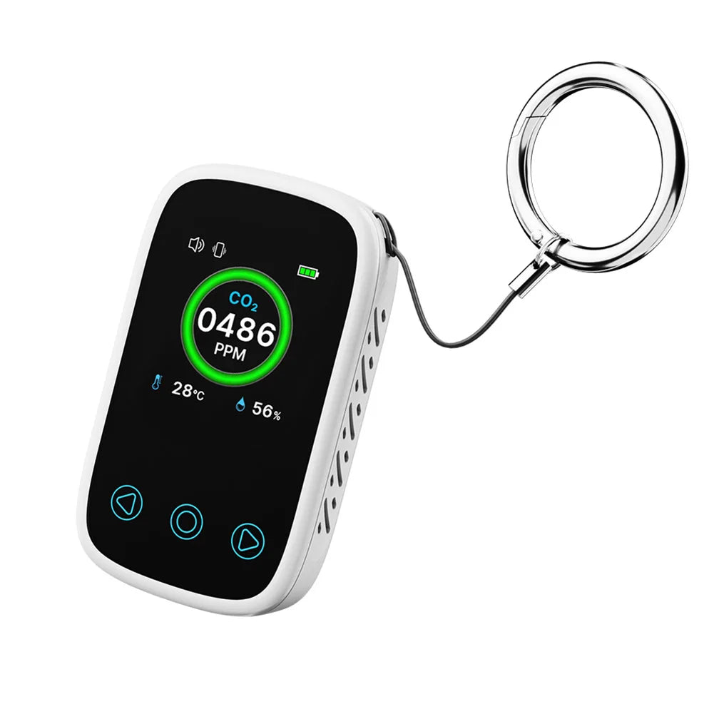 3 in 1 Digital Air Quality Detector NDIR Infrared Sensor Mini Air Quality Monitor for Home/Travel for Home Travel Camping RV Car