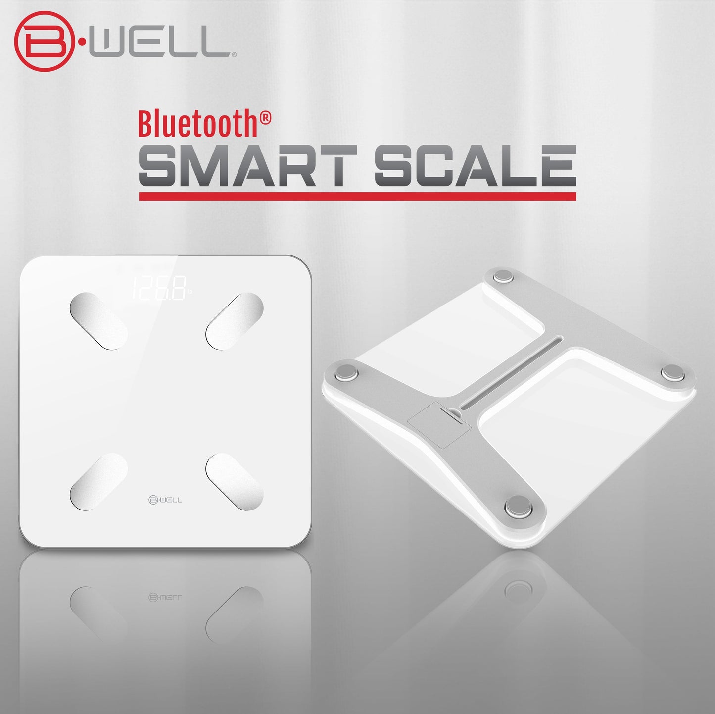 Bluetooth Smart Scale with App – Track Weight, BMI, Body Fat & More