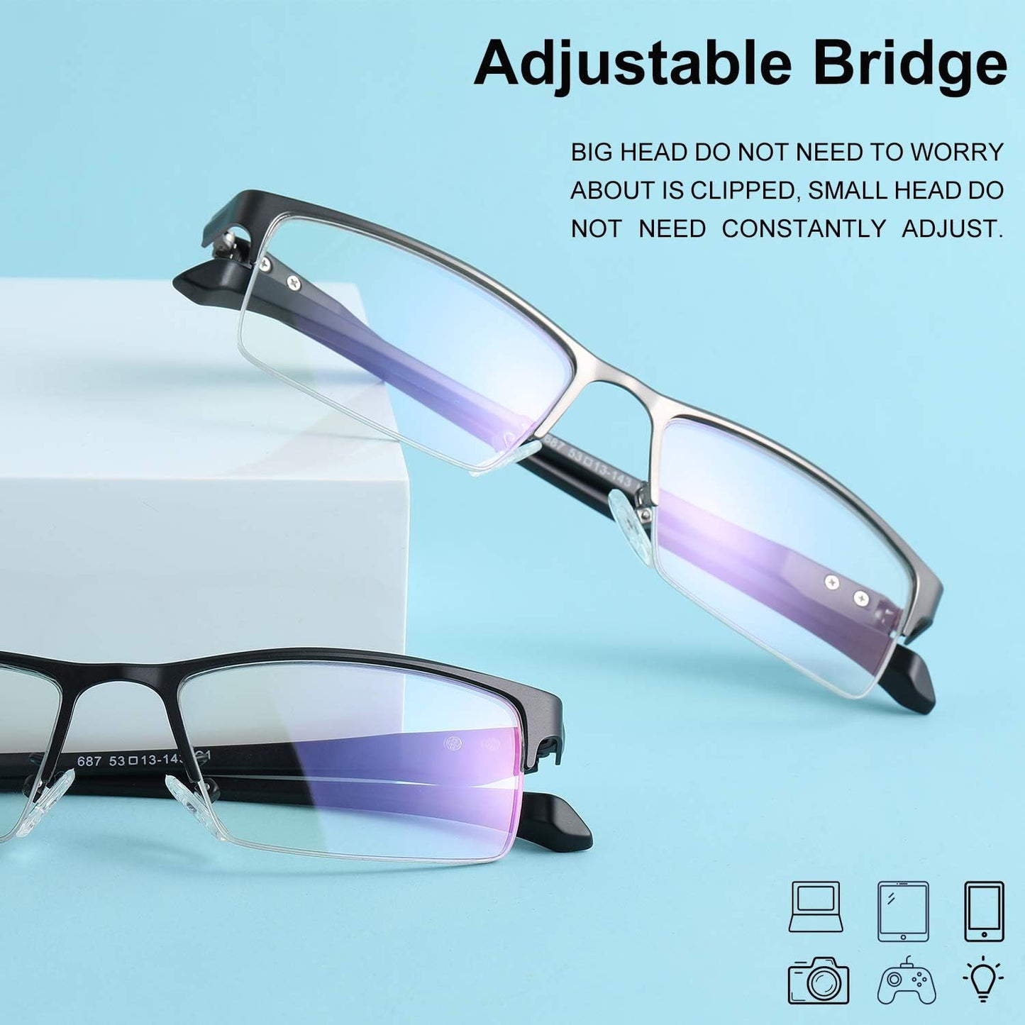 Blue-Light-Glasses-Men-Women-Computer-Gaming Blue Light Blocking Glasses for anti Glare Eyestrain