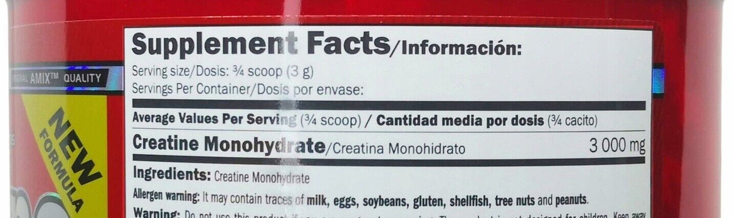AMIX CREATINE MONOHYDRATE 300G Micronized 100 Servings