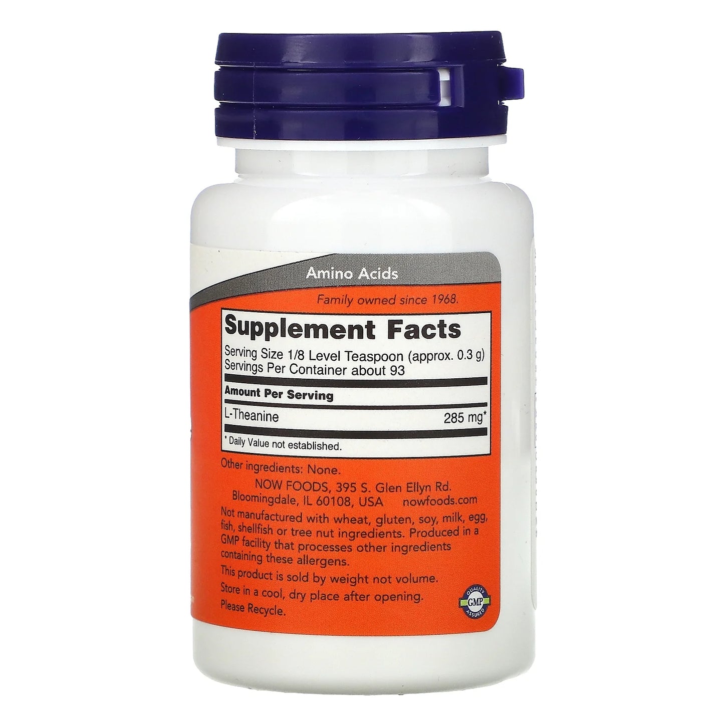 Foods Supplements, L-Theanine Pure Powder, Tension Management*, Amino Acid, 1-Ounce