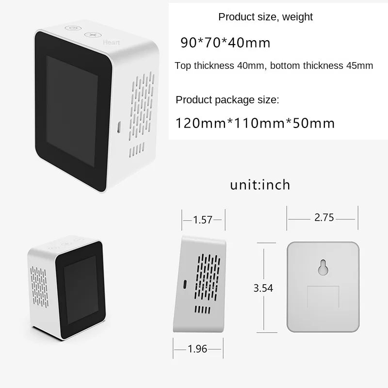 Multifunctional Air Quality Detector PM2.5 Odor VOC Formaldehyde Alarm Clock Calendar WIFI AIR Tools Air Monitor Air Detector
