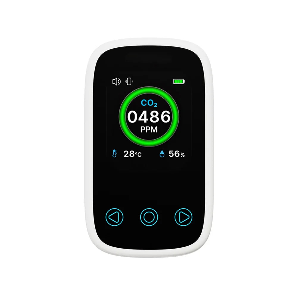 3 in 1 Digital Air Quality Detector NDIR Infrared Sensor Mini Air Quality Monitor for Home/Travel for Home Travel Camping RV Car