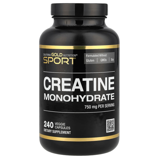 Sport, Creatine, 750 Mg, 240 Veggie Capsules