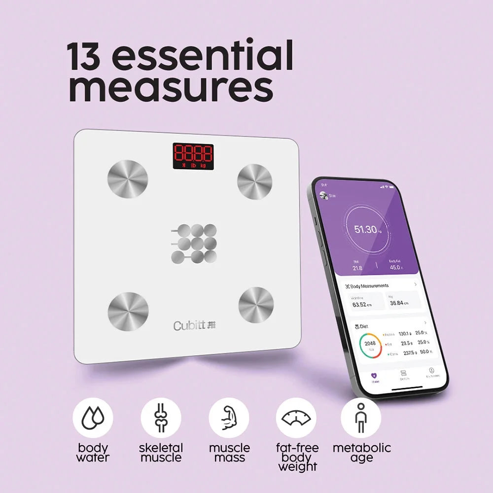 Smart Scale - Wireless Weight Scale with Smartphone App Sync with Bluetooth