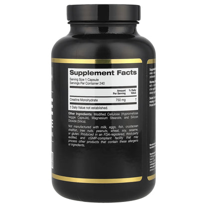 Sport, Creatine, 750 Mg, 240 Veggie Capsules