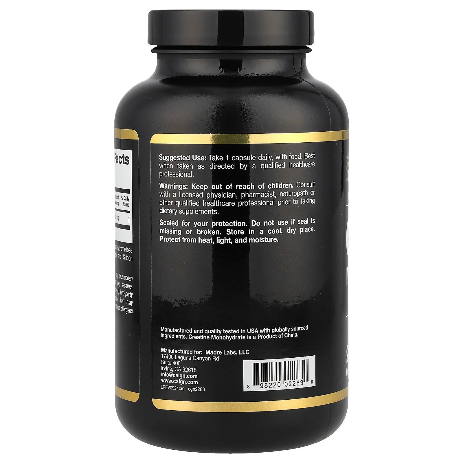 Sport, Creatine, 750 Mg, 240 Veggie Capsules