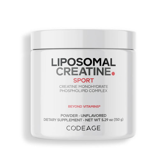 Liposomal Creatine Monohydrate Powder Supplement, Unflavored, 1-Month Supply, 30 Servings