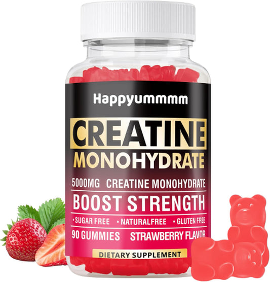 Creatine Monohydrate Gummies Complex for Men & Women - 60 Gummies