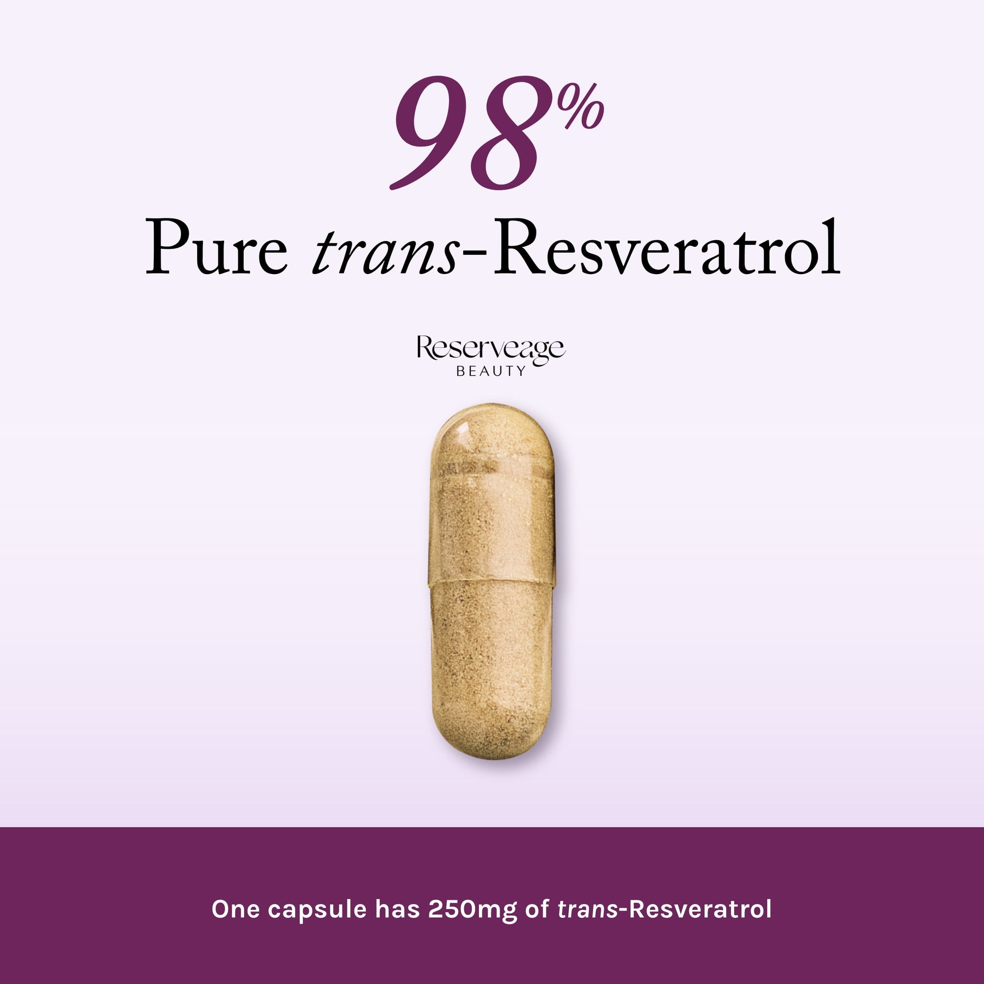 , Resveratrol 250 Mg, Antioxidant Supplement for Heart and Cellular Health, Supports Healthy Aging, Paleo, Keto, 60 Capsules