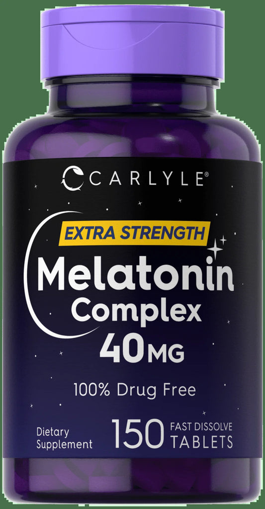Melatonin Complex 40Mg | 150 Fast Dissolve Tablets | with Ashwagandha and Chamomile | by