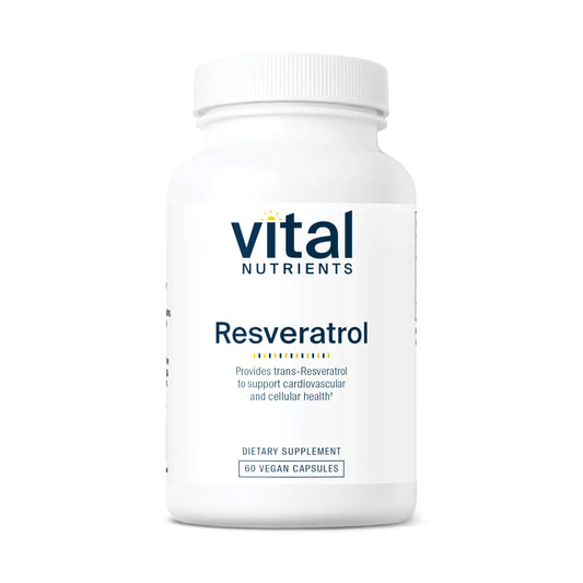 - Resveratrol - Ultra High Potency - Cardiovascular and Cell Health Support - 60 Vegetarian Capsules per Bottle - 500 Mg