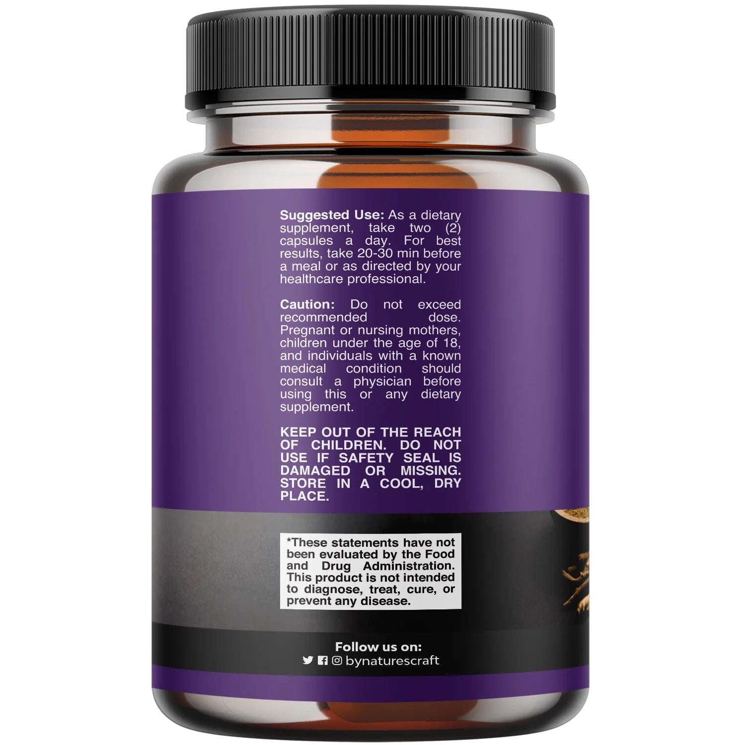 Best Ashwagandha Root Powder 1300 Mg per Serving Capsules - Relaxation Supplement
