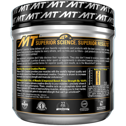 Muscletech, Essential Series, Platinum 100% Creatine, Unflavored, 14.11 Oz