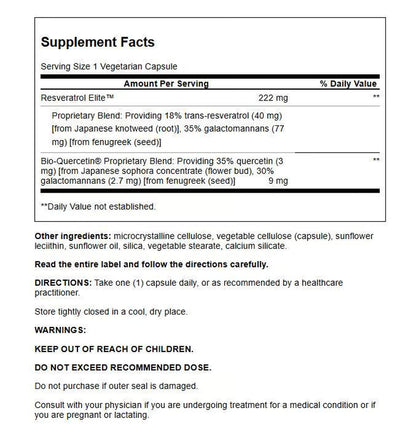 Life Extension Optimized Resveratrol Elite 60 Veg Caps