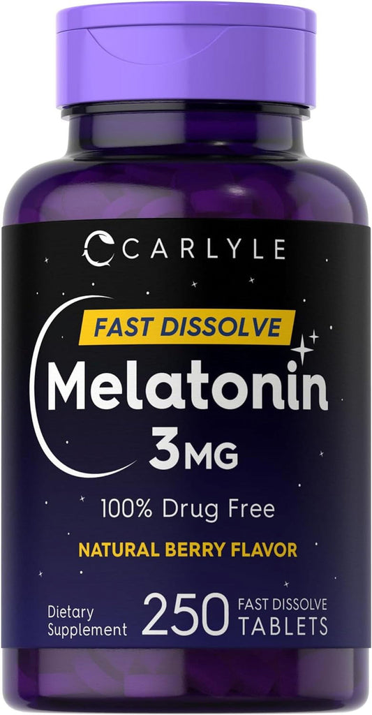 Melatonin 3Mg | 250 Vegetarian Tablets | Low Dose | by