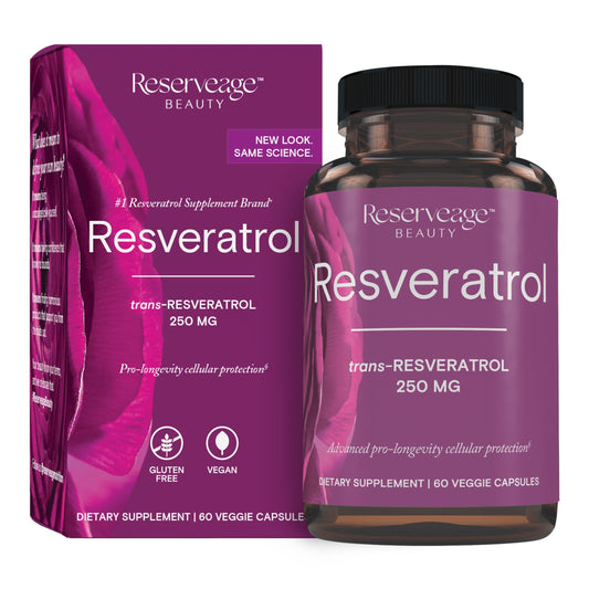 , Resveratrol 250 Mg, Antioxidant Supplement for Heart and Cellular Health, Supports Healthy Aging, Paleo, Keto, 60 Capsules