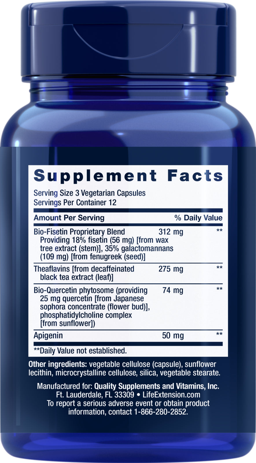 Life Extension Senolytic Activator Bio-Quercetin/