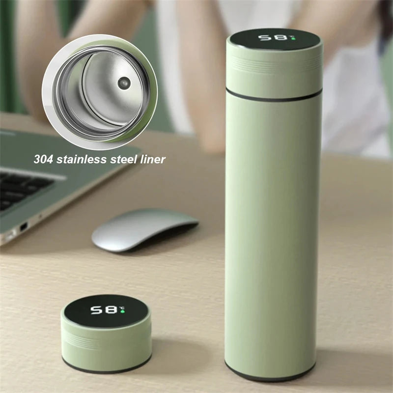 480Ml Smart Digital Thermos Bottle with Temperature Display 316 Stainless Steel Vacuum Insulation Smart Coffee Cup