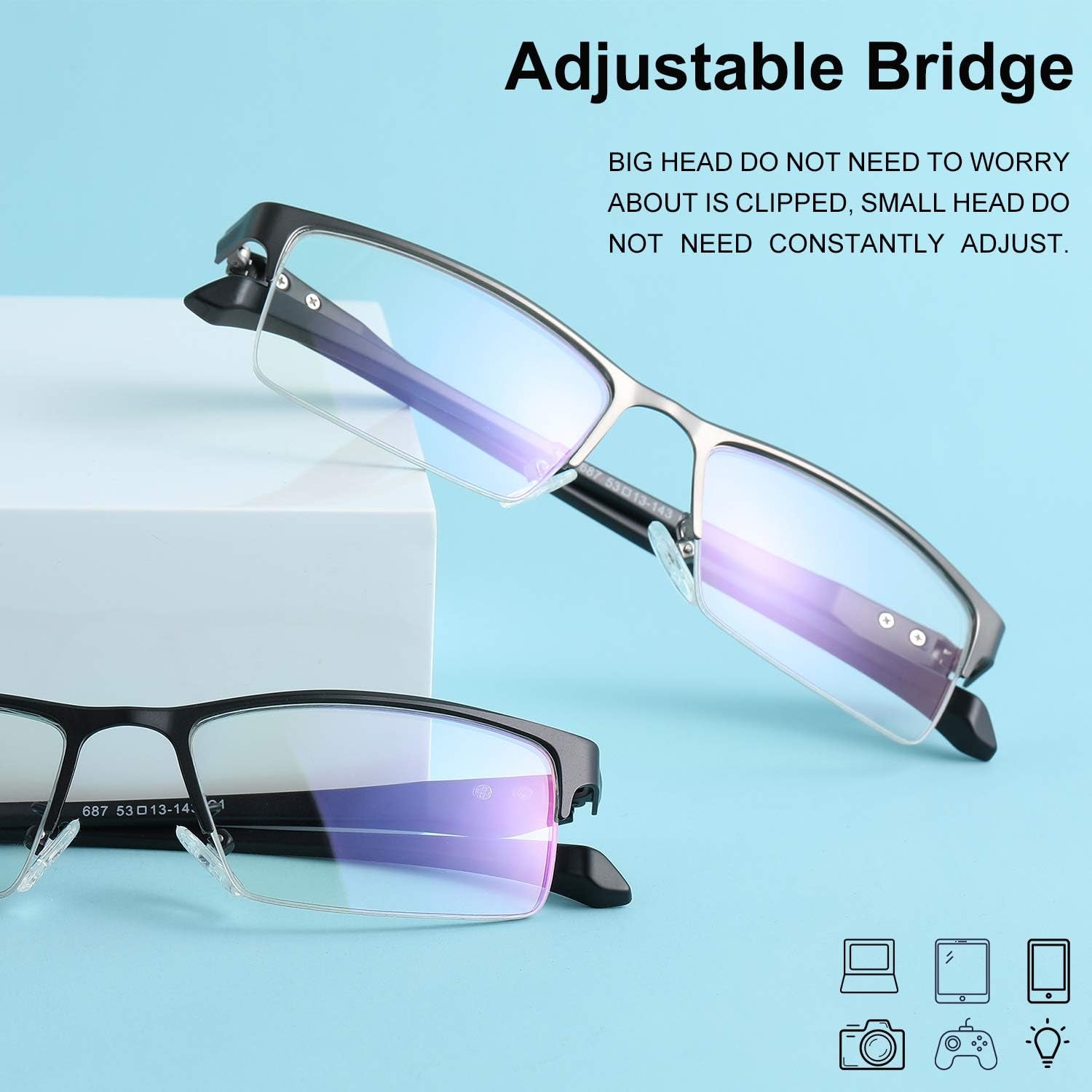 Blue-Light-Glasses-Men-Women-Computer-Gaming Blue Light Blocking Glasses for anti Glare Eyestrain