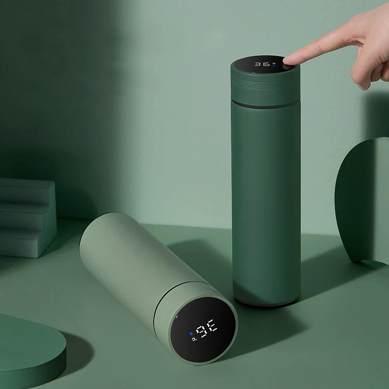 480Ml Smart Digital Thermos Bottle with Temperature Display 316 Stainless Steel Vacuum Insulation Smart Coffee Cup