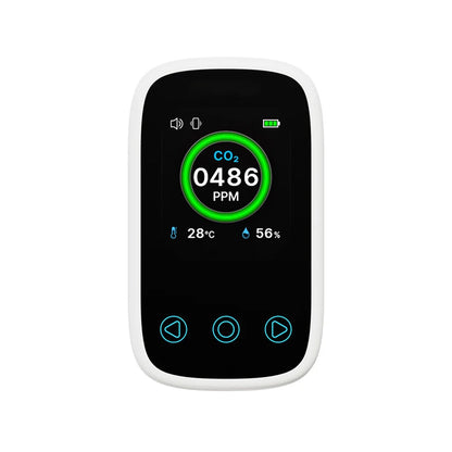 3 in 1 Digital Air Quality Detector NDIR Infrared Sensor Mini Air Quality Monitor for Home/Travel for Home Travel Camping RV Car