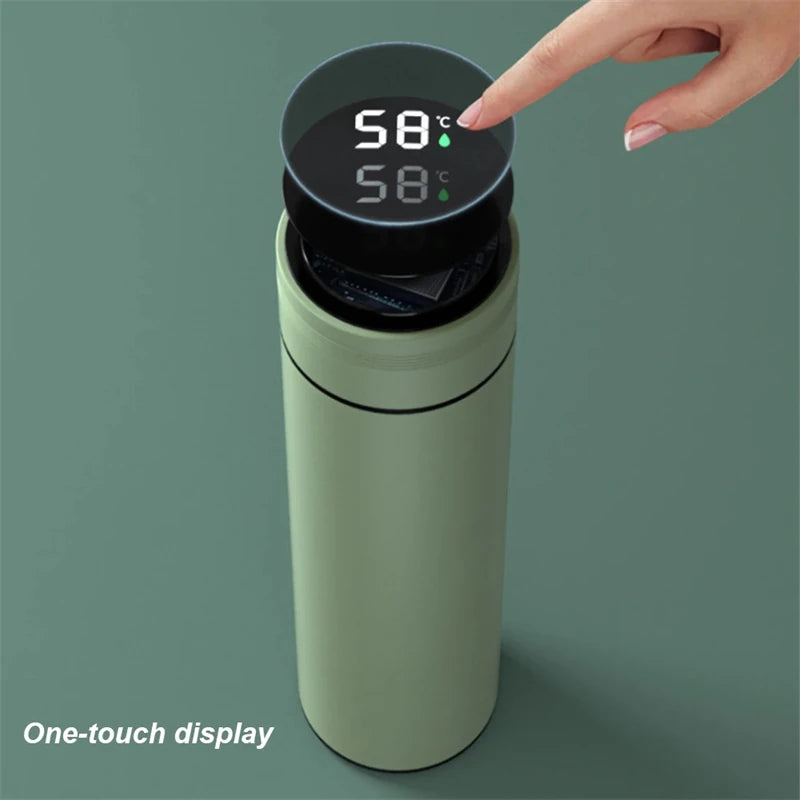 480Ml Smart Digital Thermos Bottle with Temperature Display 316 Stainless Steel Vacuum Insulation Smart Coffee Cup
